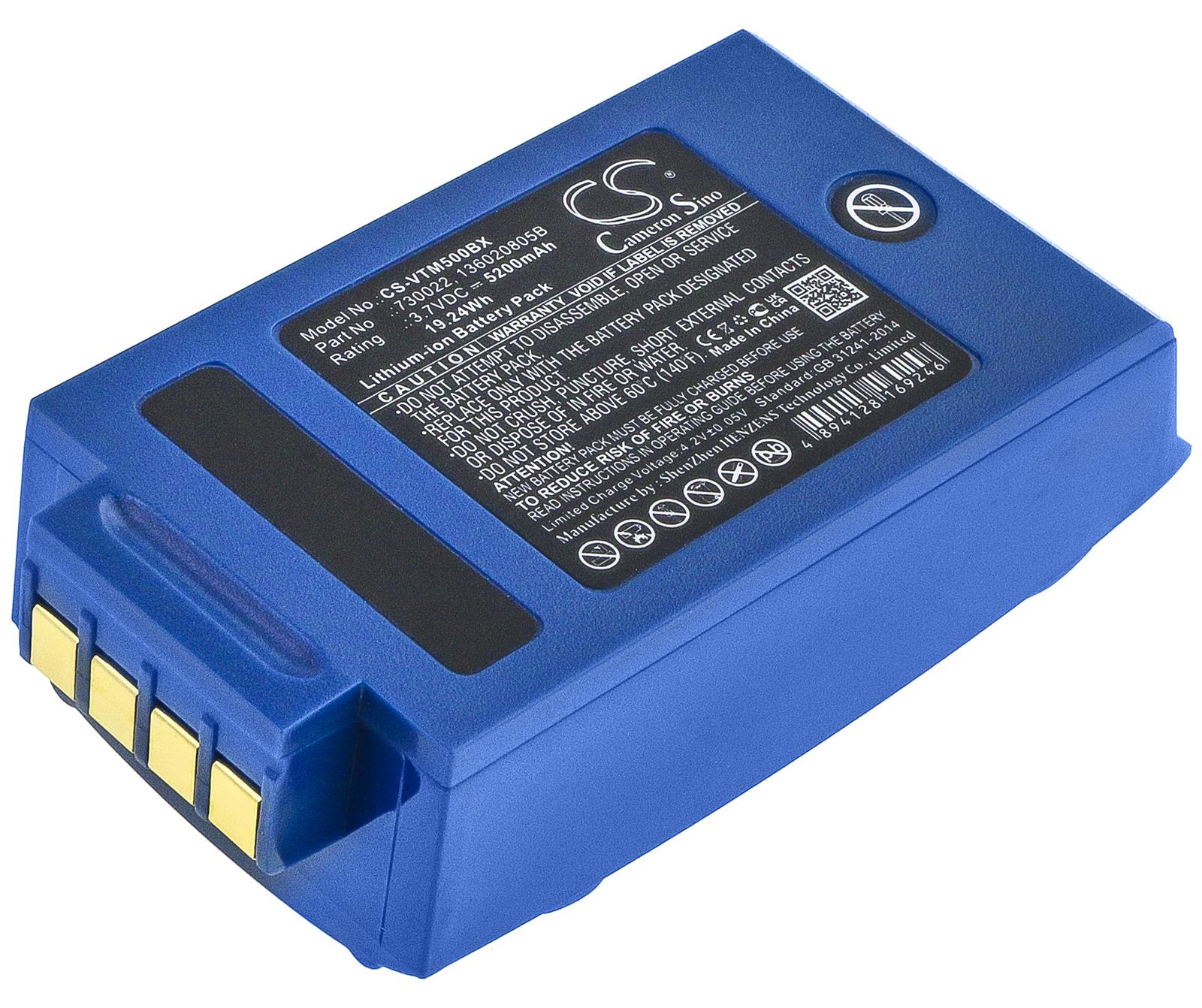 TECHTEK Akku Kompatibel mit [Vocollect] A4700, A500, T5, Talkman A500, Talkman T5, für [Honeywell] A500, BT-700-1, Talkman T5, Talkman T5m, VC50L2-D