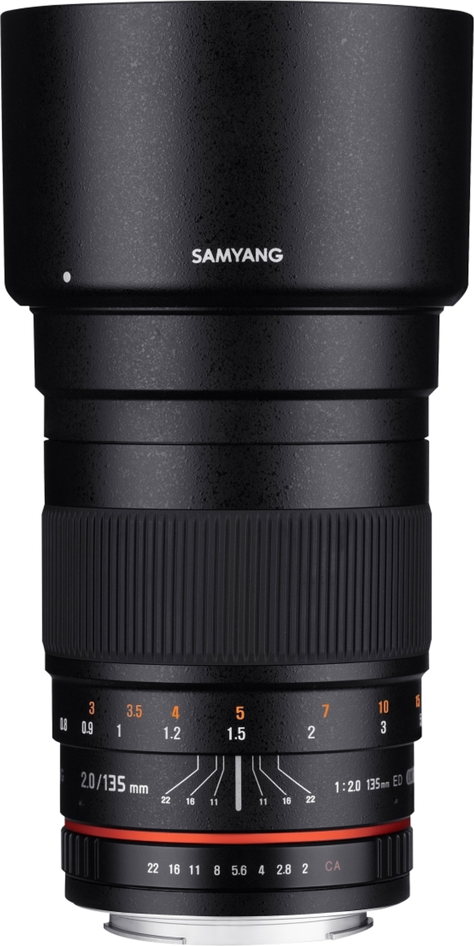 Samyang 135mm F2.0 ED UMC, SLR, 11/7, Telefoto, Schwarz, 8,2 cm, 7,7 cm