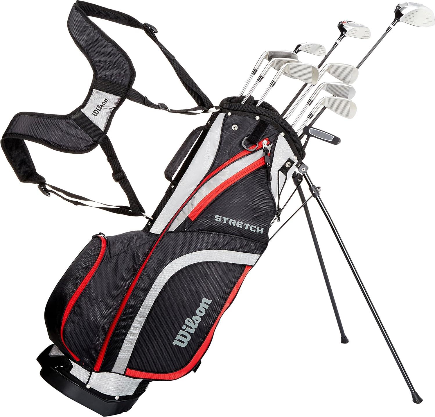 Wilson Stretch XL für Männer, Set mit 10 Golfschlägern, rechtshändig