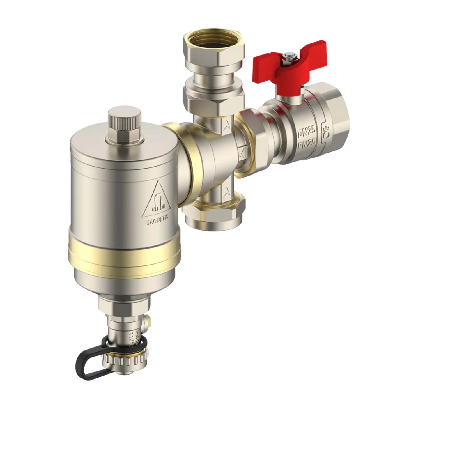 DAMBAT JASTRZBSKI S.K.A. Magnetfilter 1 DN25 Heizung Filter 9000 Gauss – Schlamm- & Magnetitabscheider IBF-09 IBF-09 IBO