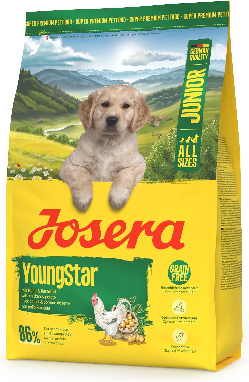 Josera. Josera - A/S Junior YoungStar 3kg - getreidefreies Futter für Junghunde 50.014.969