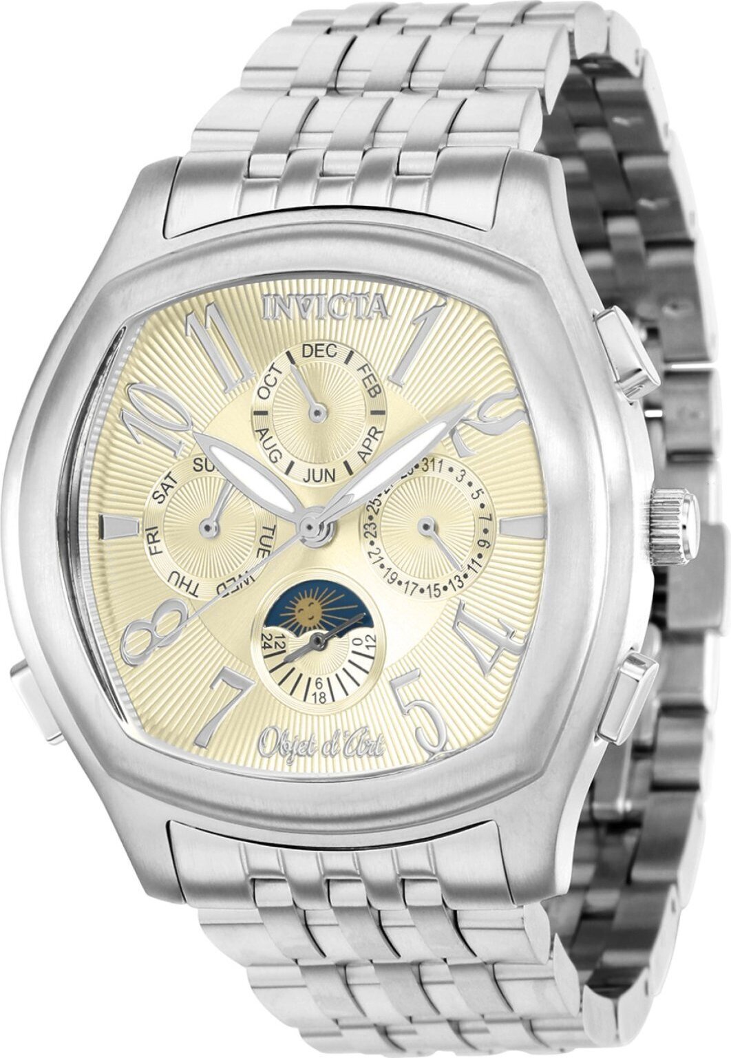 Invicta Objet D Art 37656 - Pánske Náramkové Hondiky - Automatické - Nerezová oceľ s šampanské ciferníkom - 42mm