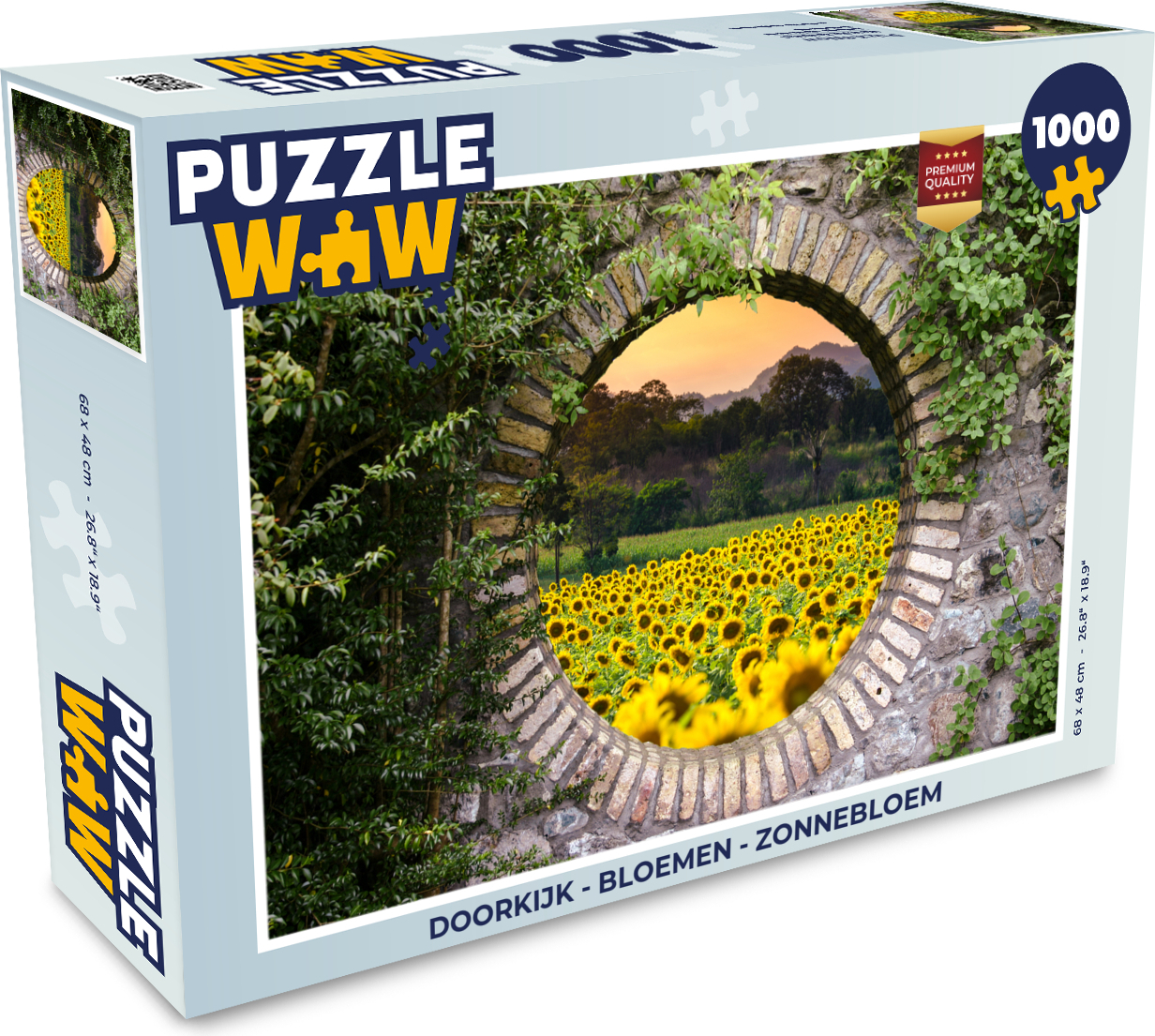MuchoWow® Puzzle 1000 Teile Durchschauen - Blumen - Sonnenblume - Erwachsene - Rätsel 136|891444036