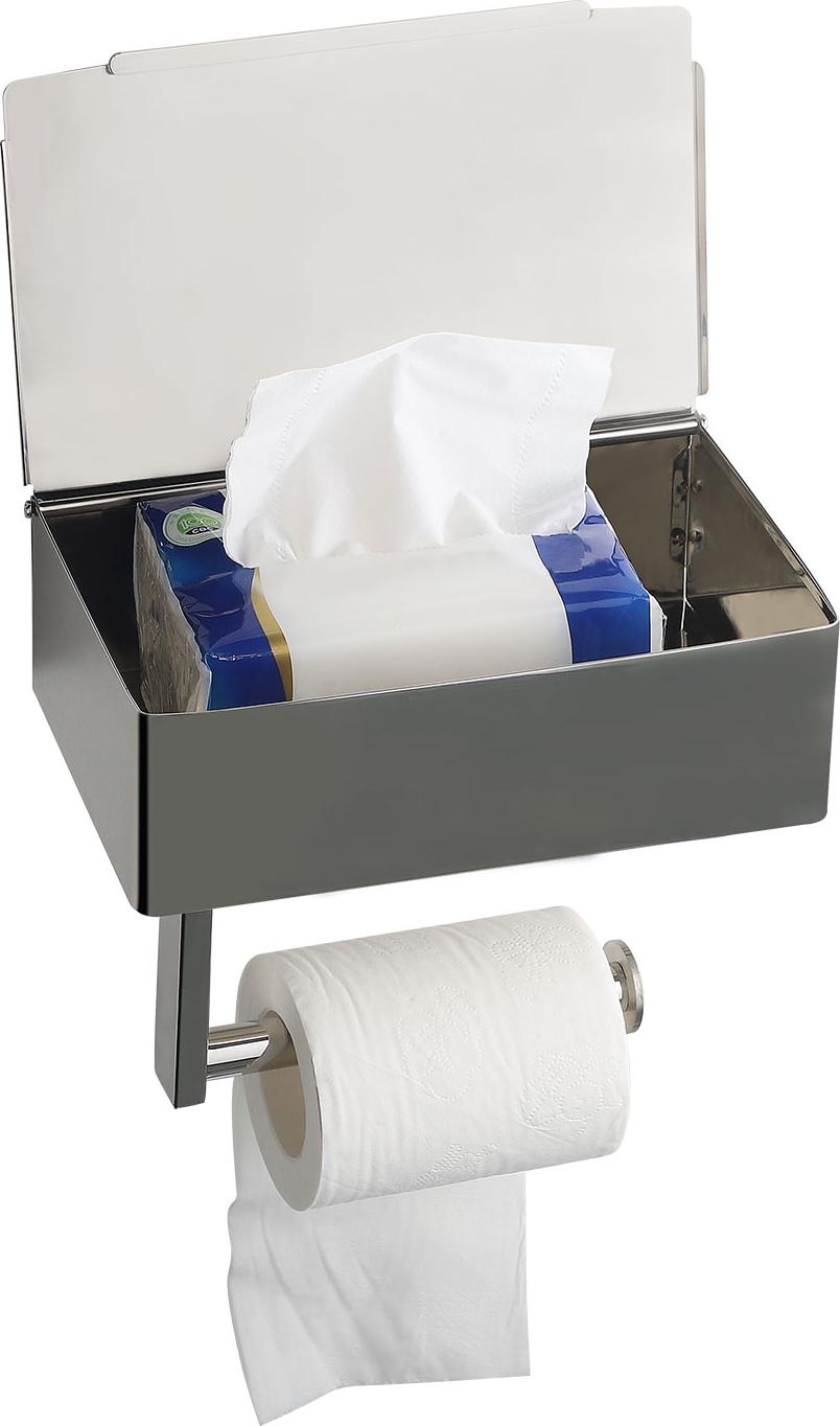 Držiak na toaletný papier Držiak na kotúčový papier pojme oceľové vlhčené obrúsky DIY balneo