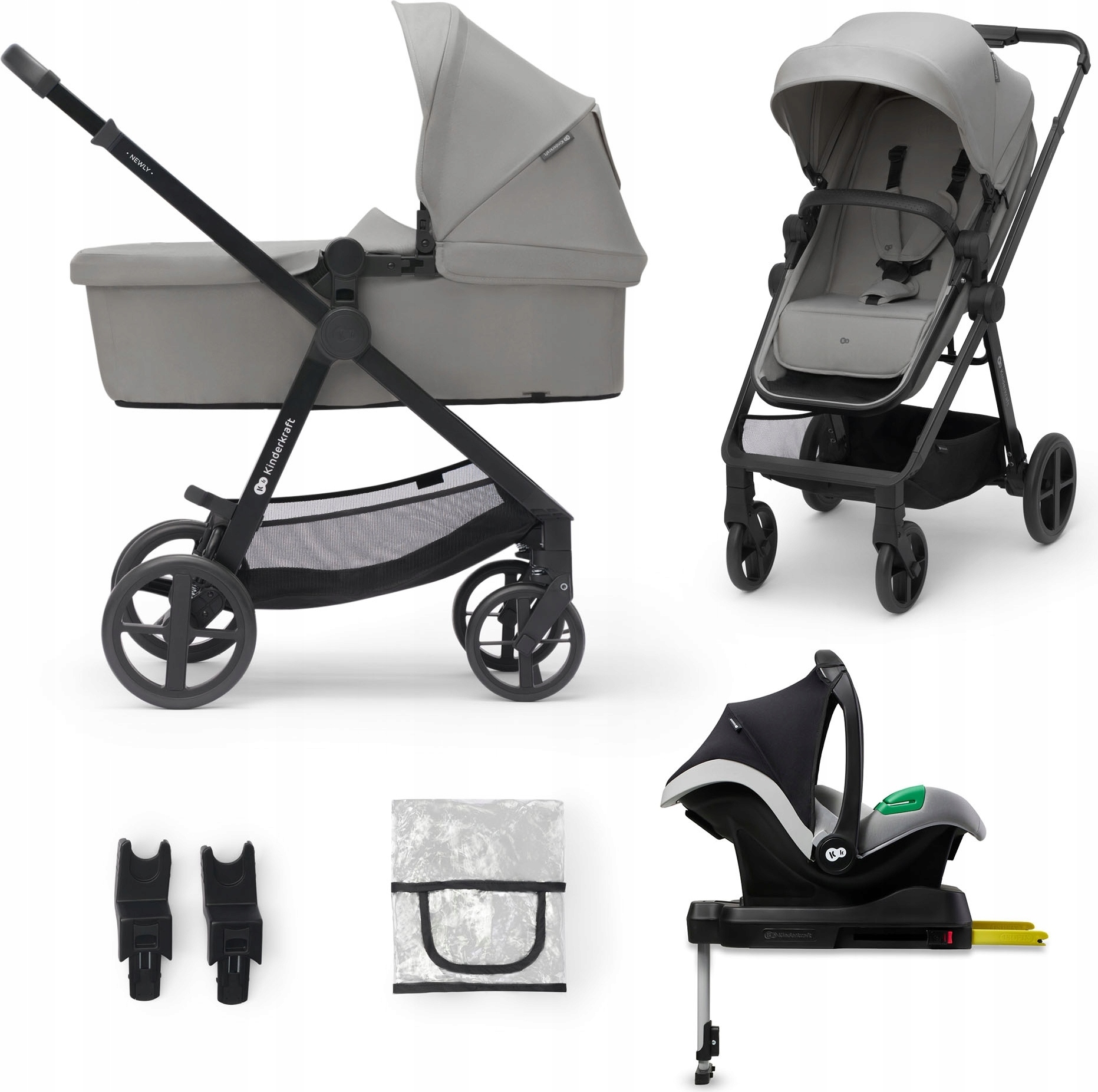 Kinderkraft NEWLY Kombikinderwagen Grau