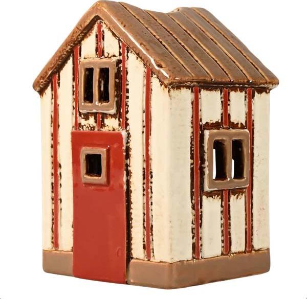 Det Gamle Apotek Strandhaus creme/rot
