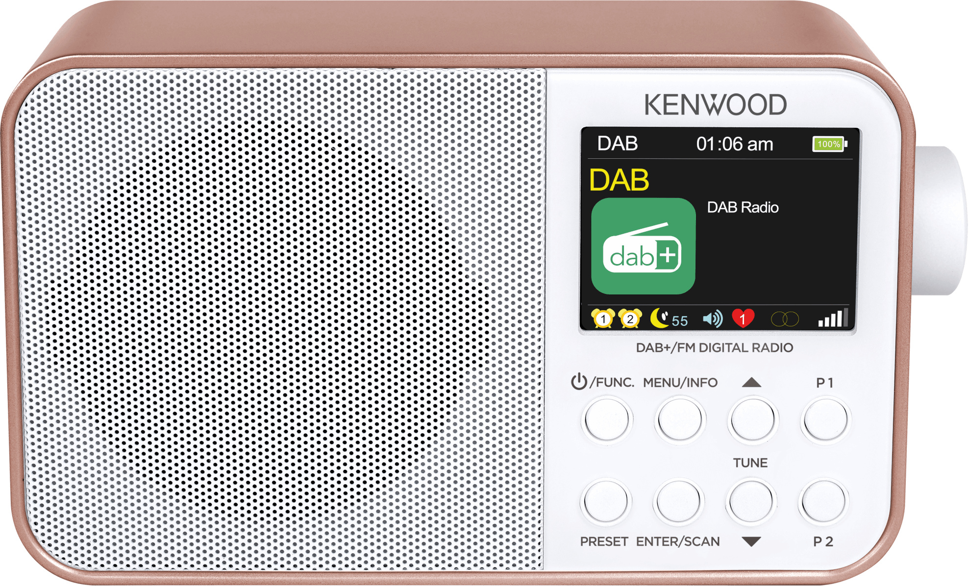 Kenwood CRM30DABR rose-gold, DAB+ Radio,
