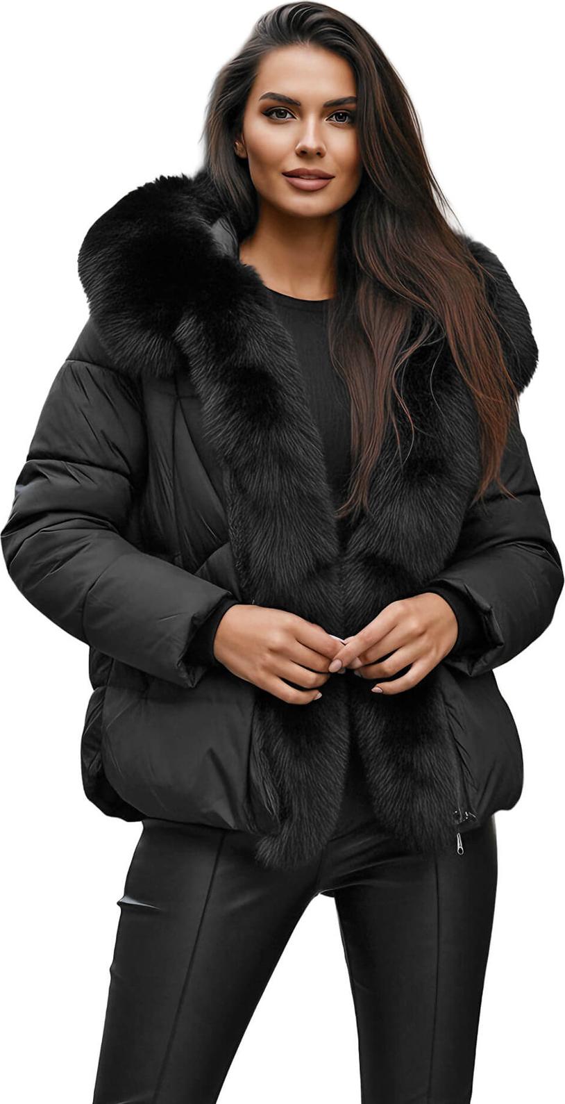 Damen Winterjacke Schwarz OZONEE O/16M9179/392 L