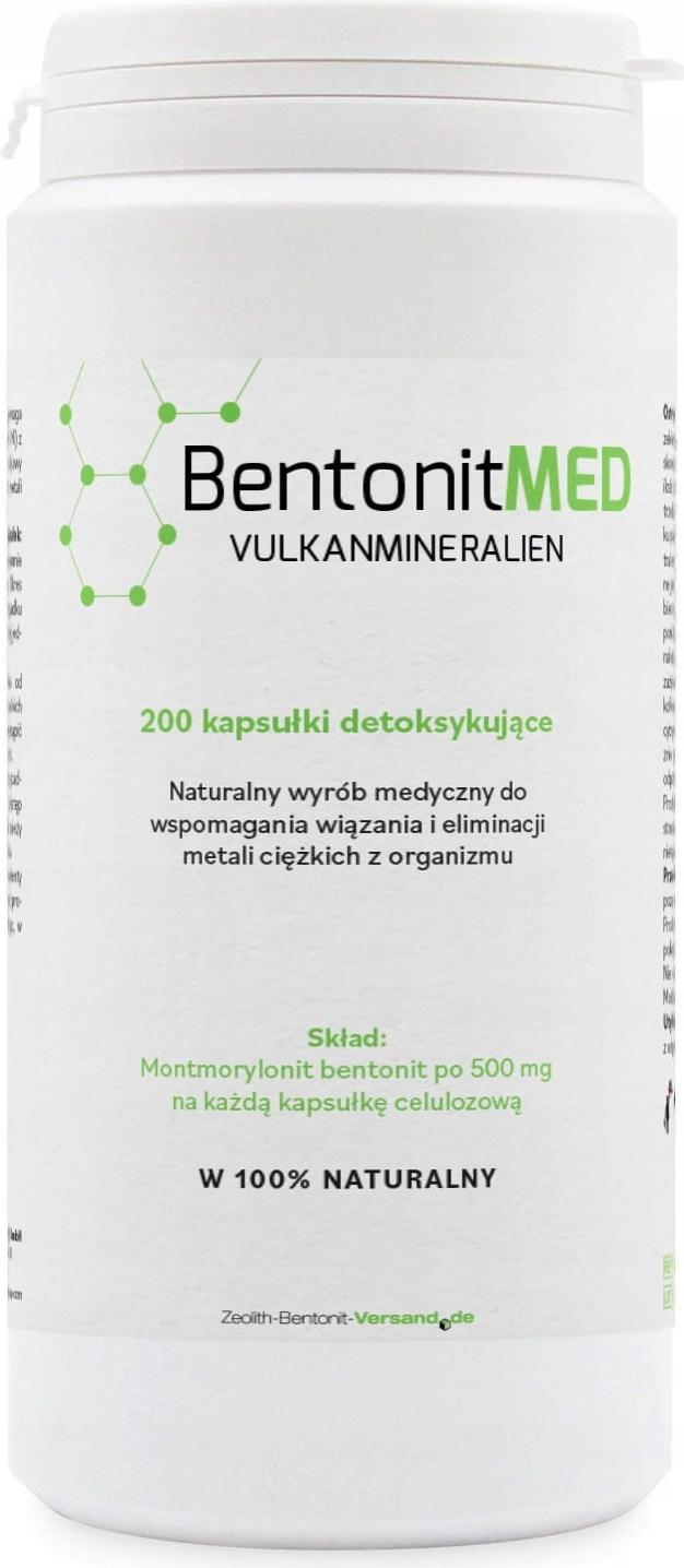 NGS Bentonit Med 200 Kapseln Ultrafeine Mikronisierte Detox-Vulkanlava