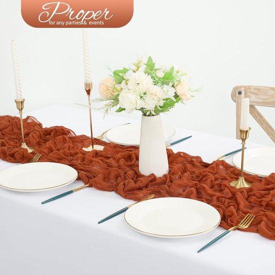 OEM Terracotta- und Gittertisch, 55 x 180 cm, Korb, Boho-Tisch, Hochzeit, Tischüberwurf für Hochzeitsfeier, Hochzeitsparty, Tischdeko 2026
