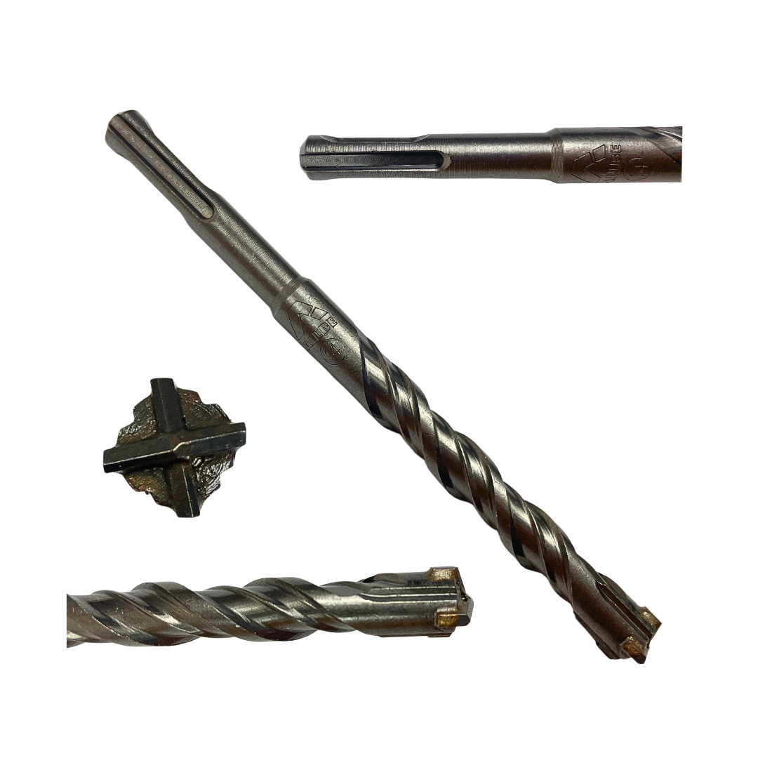 ALLBE SDS-Plus Bohrer 4,0x110mm Beton Stahlbeton Stein Mauerwerk Kreuzspitze Profi