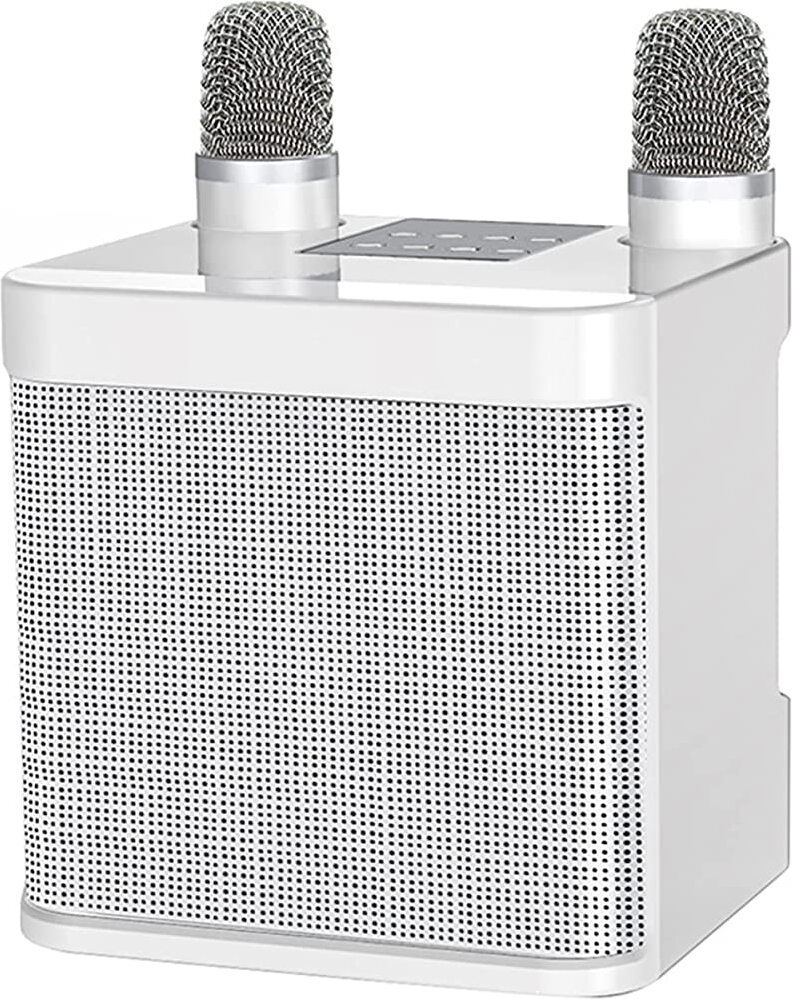 Tianpeng TANGCOOL Karaoke-Maschine, Bluetooth-Karaoke-System, Party-Lautsprecher mit 2 drahtlosen Mikrofonen, geeignet für Familienfeier, Hochzeit, Kirche, Picknick, Outdoor/Indoor YS203