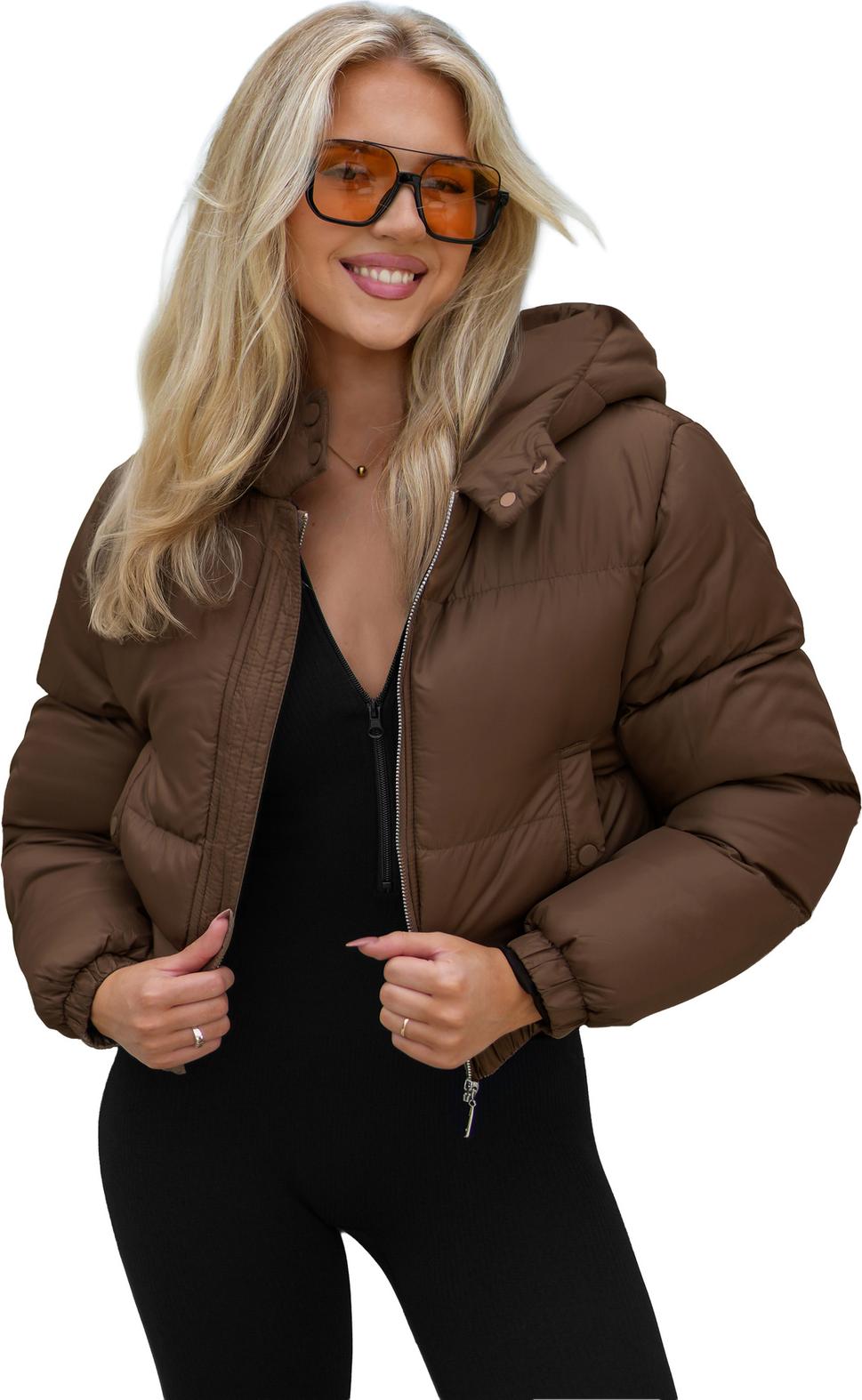 Damen Jacke Schokolade OZONEE JS/5M3260/158Z XL