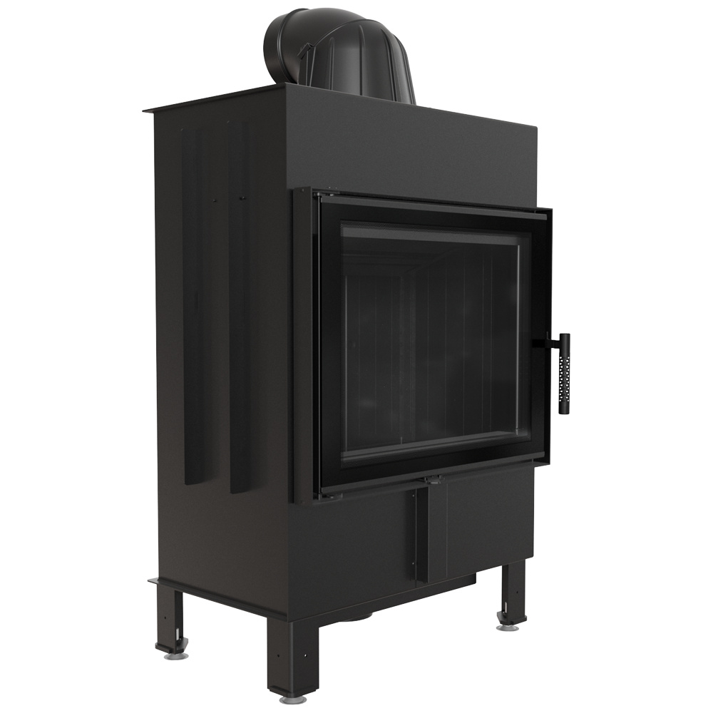 Oceľový krb Lucy 12 kW Ø 200 čierne