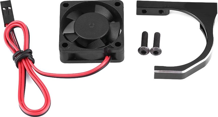 Gistuch RC Auto Zubehör Motor Wärmeableitung Lüfter (30 * 30 10mm mit schwarzer Halterung)