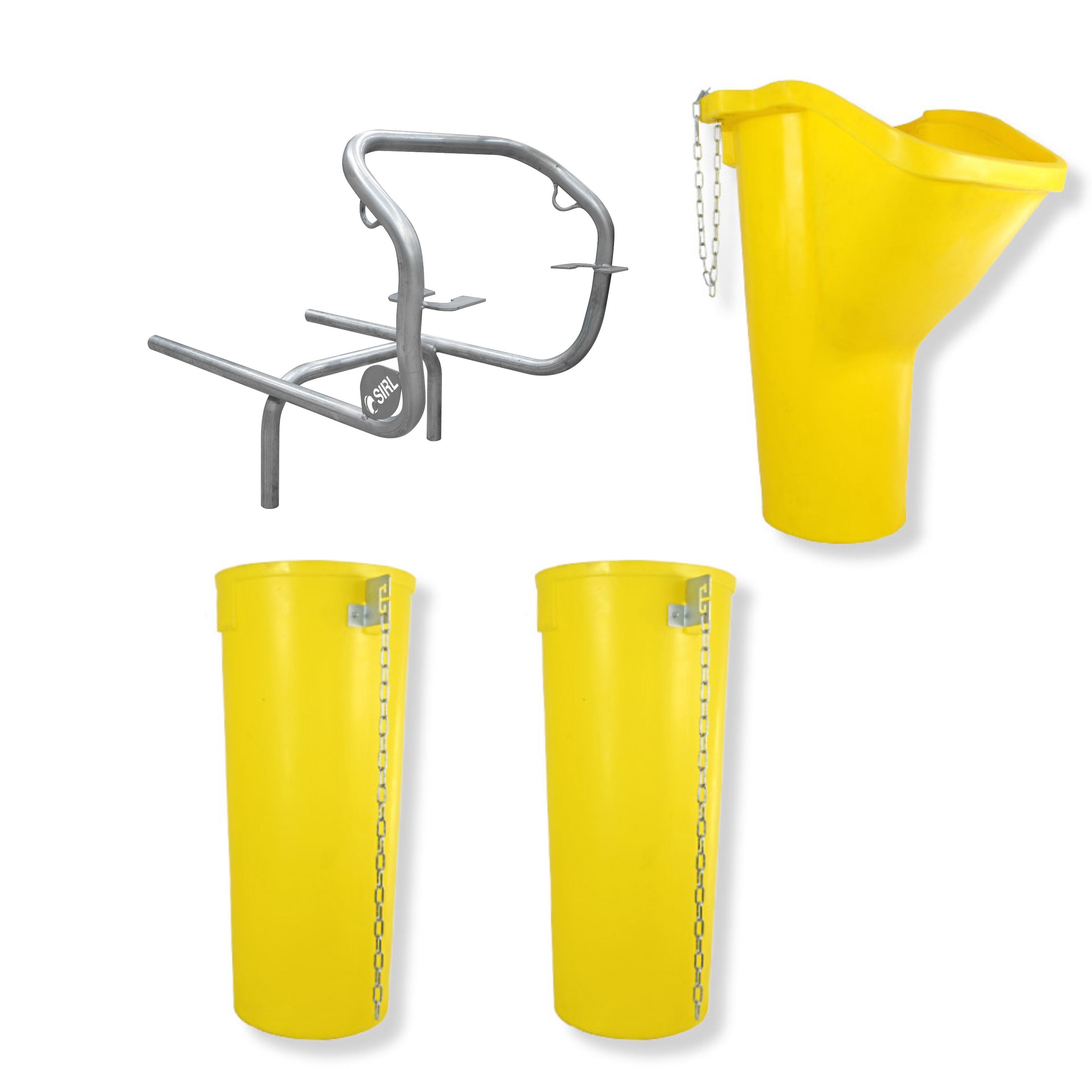 Profi Bauschuttrutsche Schuttrutsche Schuttrutschen Schuttrohr SET (4-tlg 3 m)