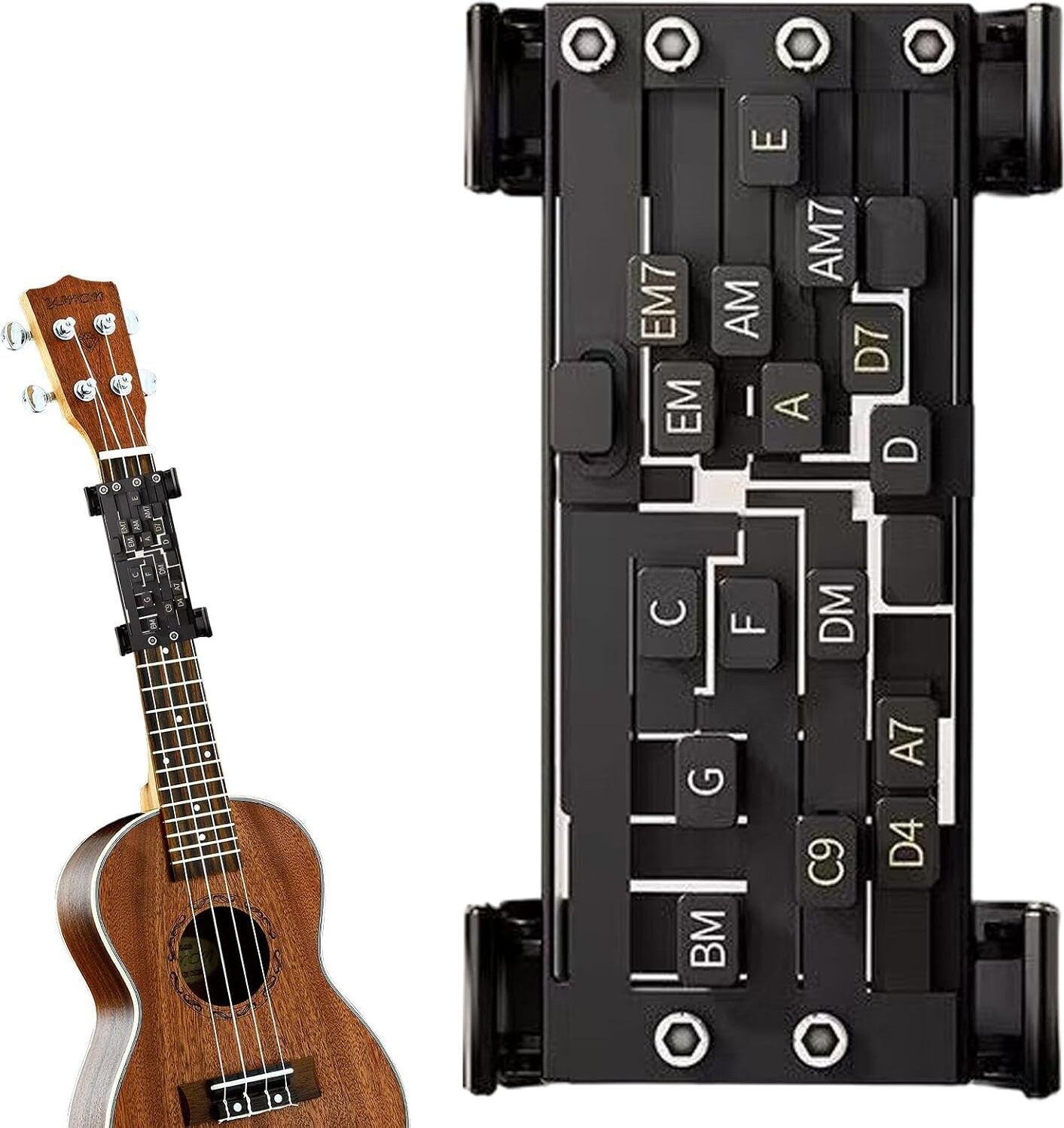 BundiGlassware Guitar Chord Presser | Gitarren Akkorde Presser | Gitarren Akkord Trainer | Gitarren Akkordwechsler Werkzeugset | Gitarren-Akkorddrücker | Akustische Gitarren Akkordwechsler Trainer Lerntools Z241025SDJLJJMY66