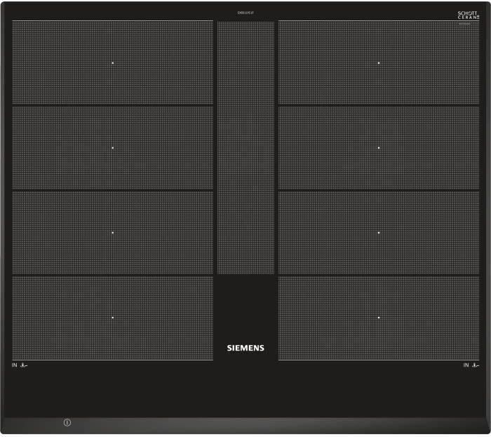 Indukčná varná doska SIEMENS IQ700, 60 cm, 4 varné zóny, Dual LightSlider, 7400 W, čierna