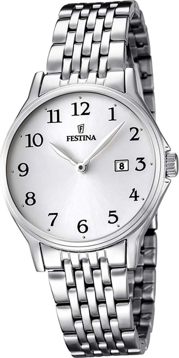 Festina Nerezová oceľ Dámske pánske hodinky F16748/1 Náramkové hodinky Silver Classic D2UF16748/1