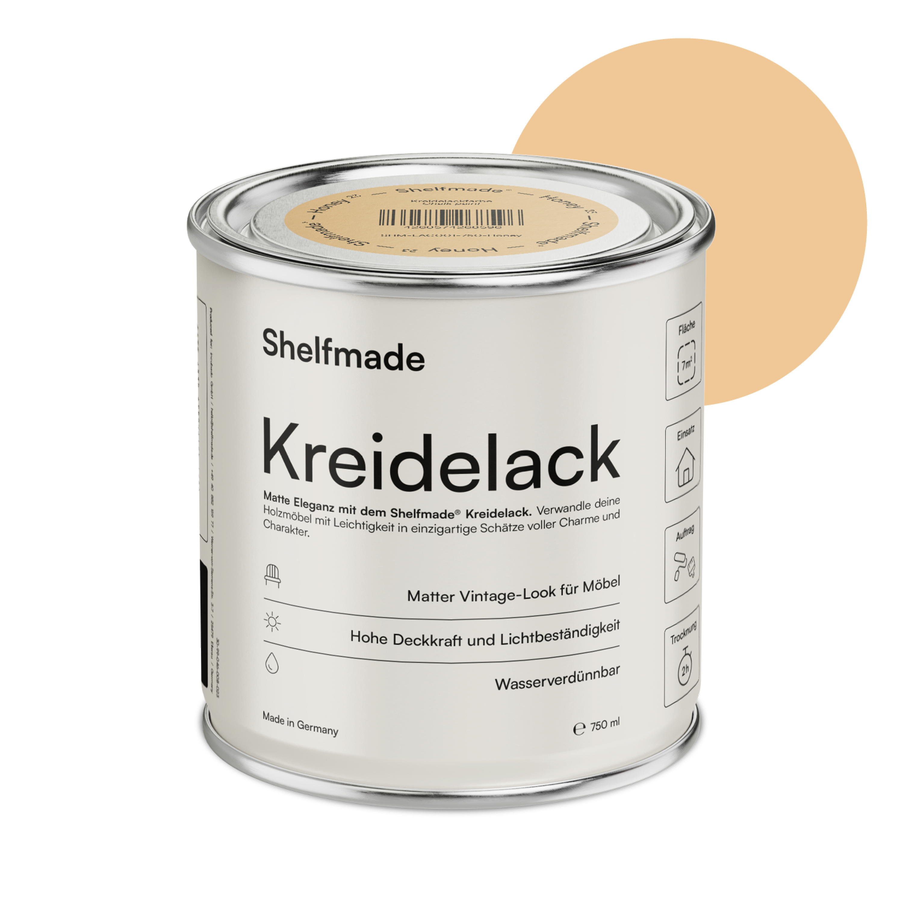 shelfmade Kreidefarbe Möbel Shabby Chic Holzlack DIY - Chalk Paint matter Look