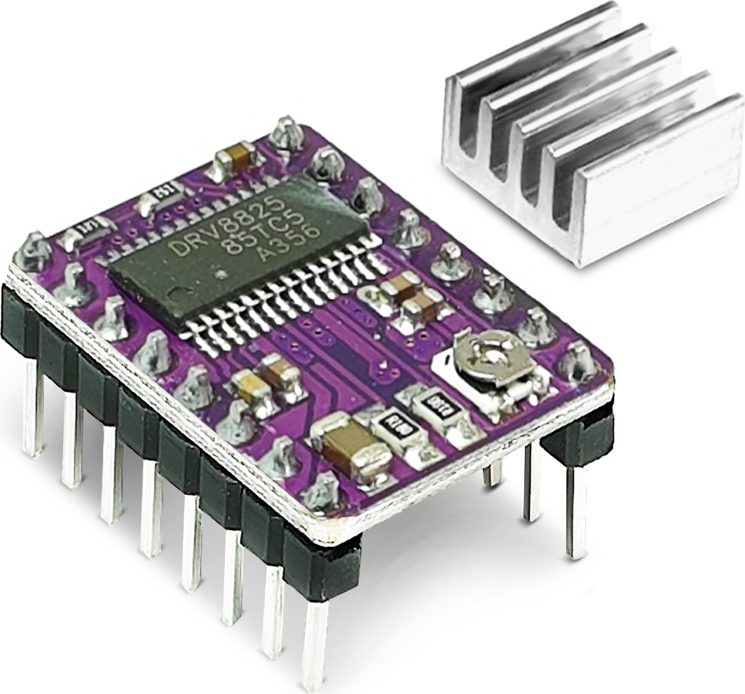 DRV8825 Schrittmotor Treiber Modul ARCELI 5x DRV8825 Schrittmotor-Treiber Modul Mit Kühlkörper – Für RAMPS 1.4, CNC Shield, 3D-Drucker, 45V, 1/32 Microstepping