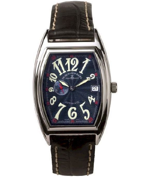 Zeno-Watch - Náramkové hodinky - Pánske - Chrono - Tonneau Retro Automatic - 8081-9-h4