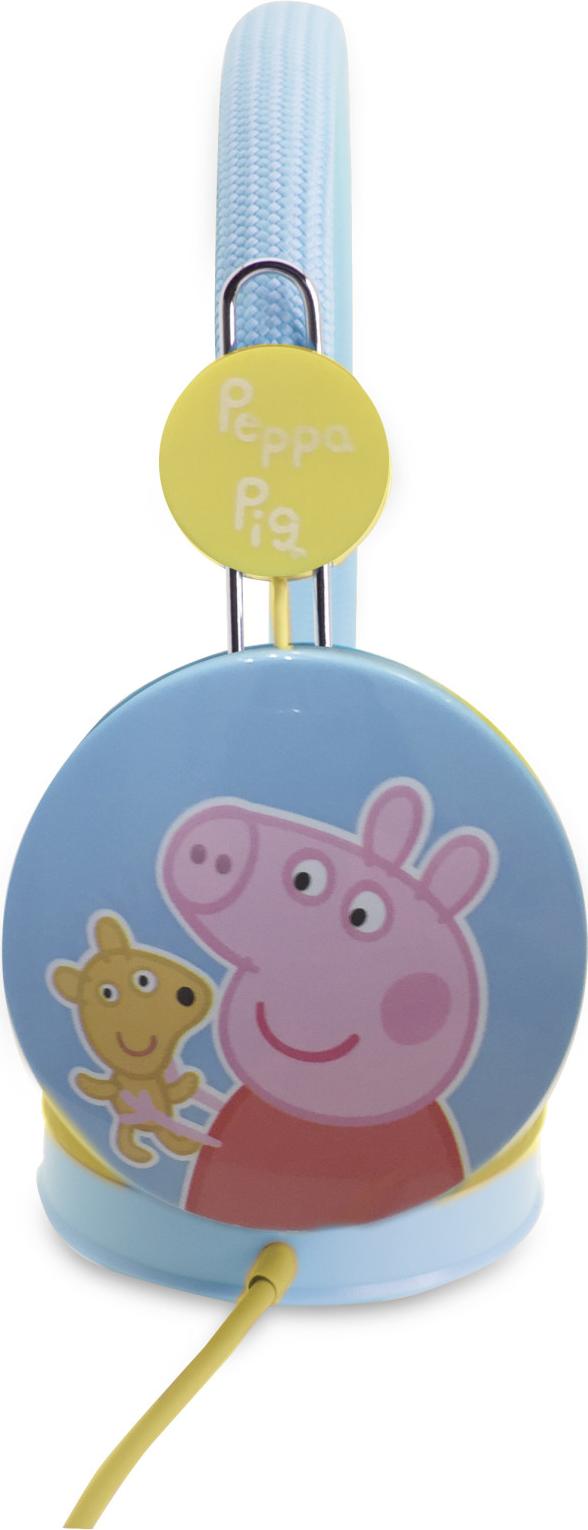 Detské slúchadlá OTL Technologies Peppa Pig - modré, káblové, 20-20000 Hz, 3-7 rokov