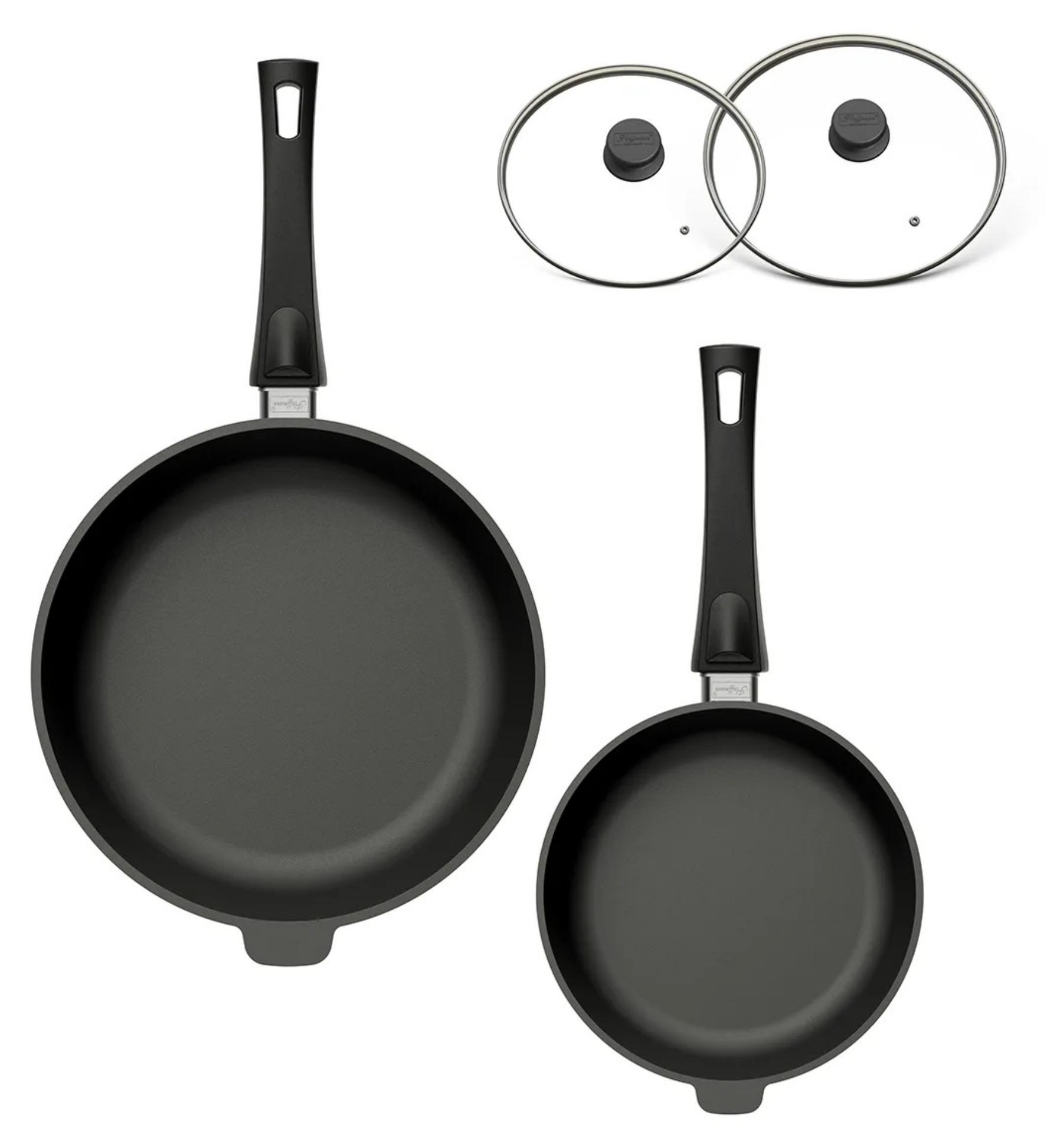 Hoffmann TC Hoffmann STONIQ Pfannen-Set 4-tlg. Ø 24+28 cm IQ-SHIELD Antihaft 3045