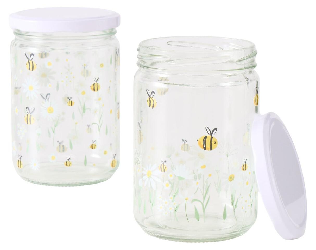 Boltze Schraubgläser HONEY, 500 ml, 2er-Set