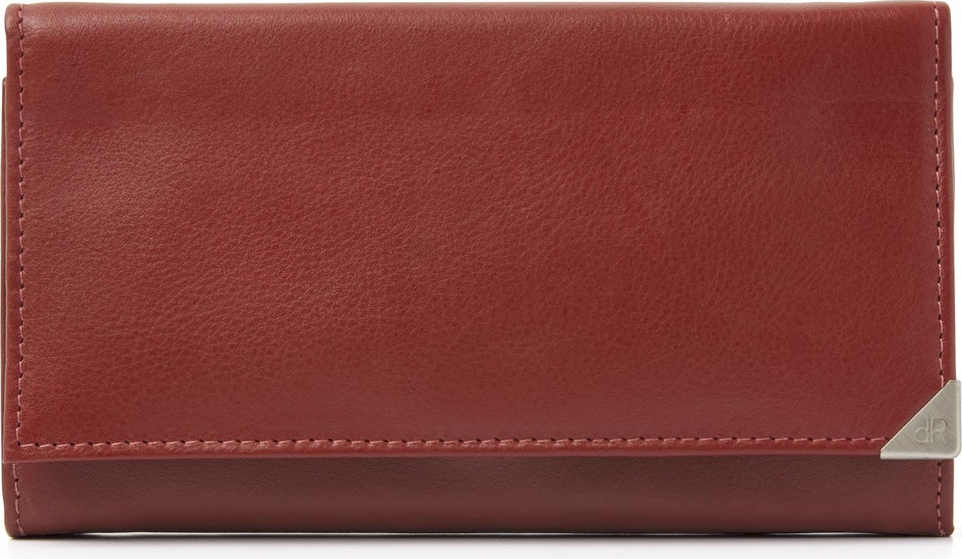 dR Amsterdam Damenbrieftasche | Lederbrieftasche für Damen | Brieftasche Leder | Damenbrieftasche RFID | Münzen -Scheine Toronto - 15112 Red