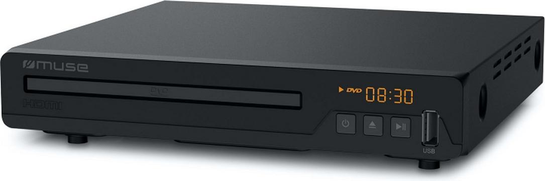 Muse DVD-Player M55DV mit 1080p HD-Upscaling, DivX/MP3/JPEG Multiformat, 200x38x181mm, Schwarz