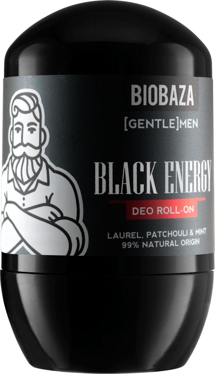 Biobaza natürlicher Deo Roll-On Black Energy