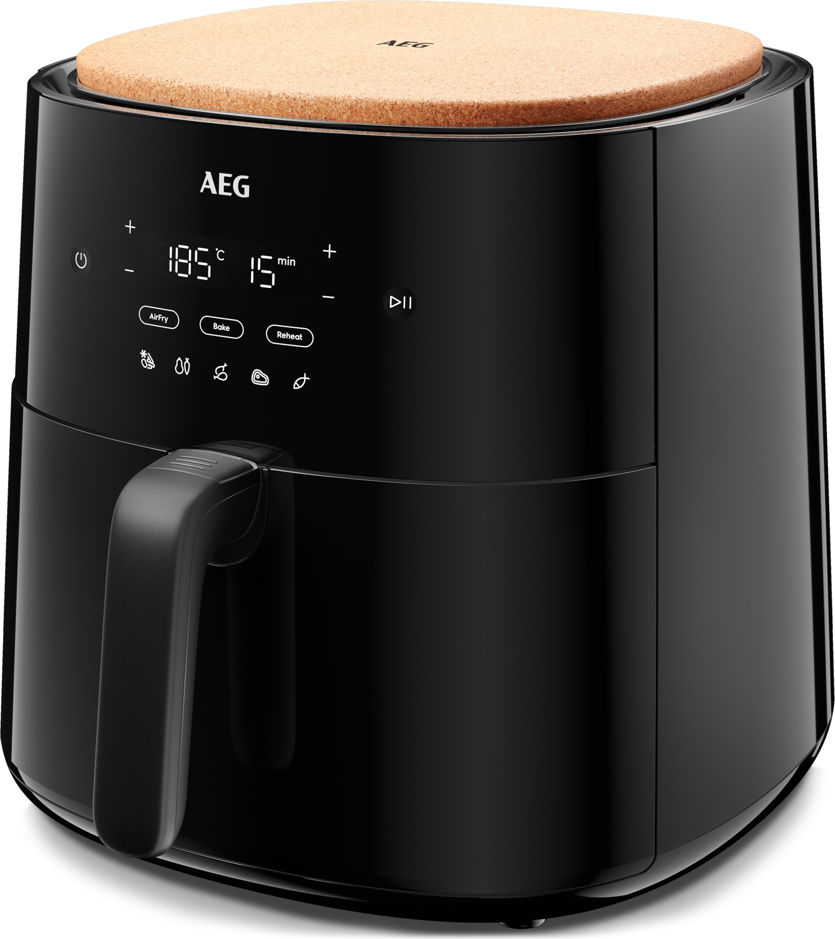AEG Heissluftfritteuse AAF7B 7000 / Fassungsvermögen: 6,8 l AAF7B Schwarz 950008749