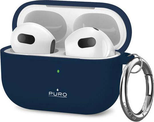Ochranný kryt Puro Icon Apple pre AirPods 3, tmavomodrý