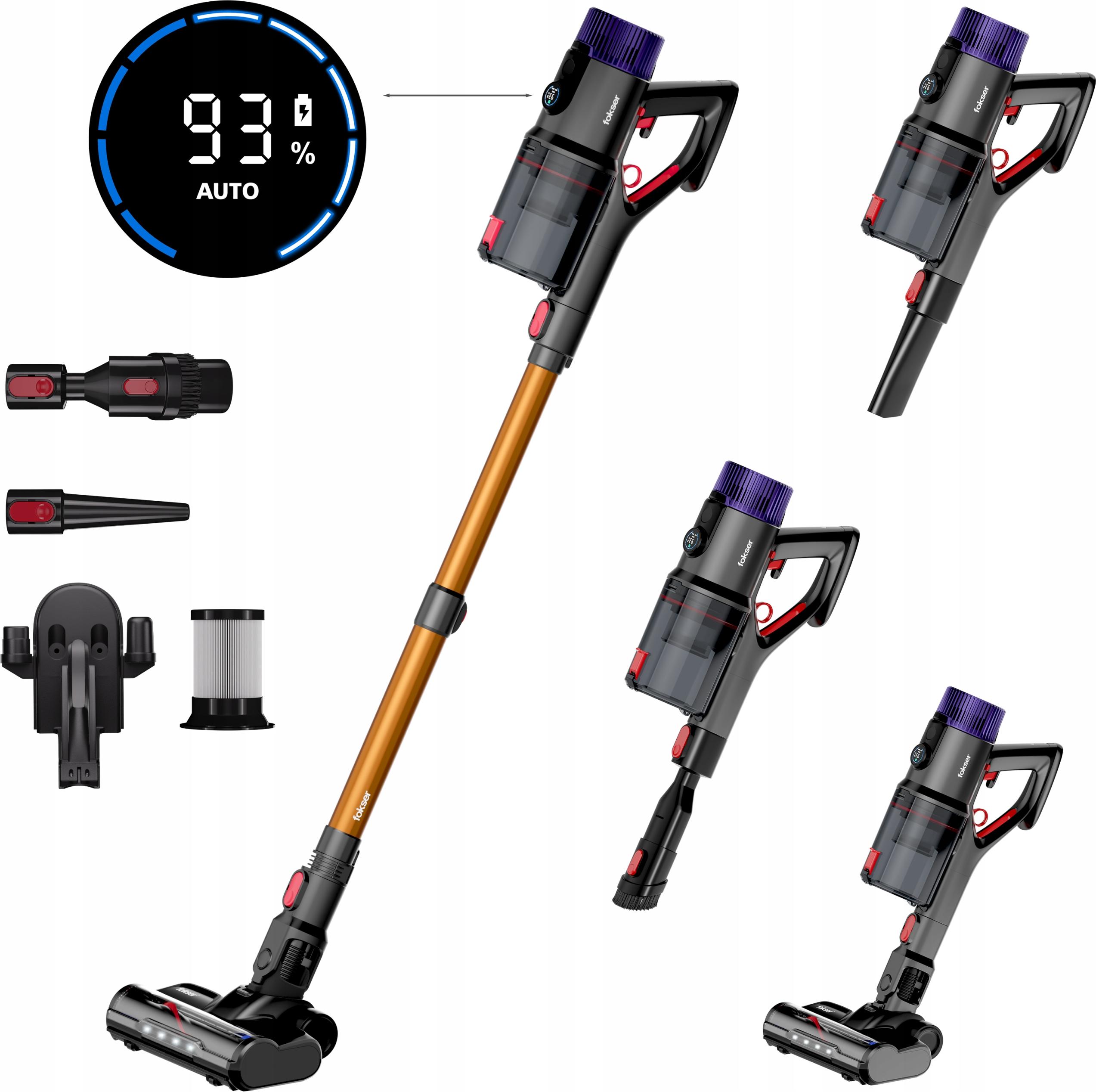 Staubsauger 50000Pa 5In1 100Min Led 3 Modes V11 Foksier