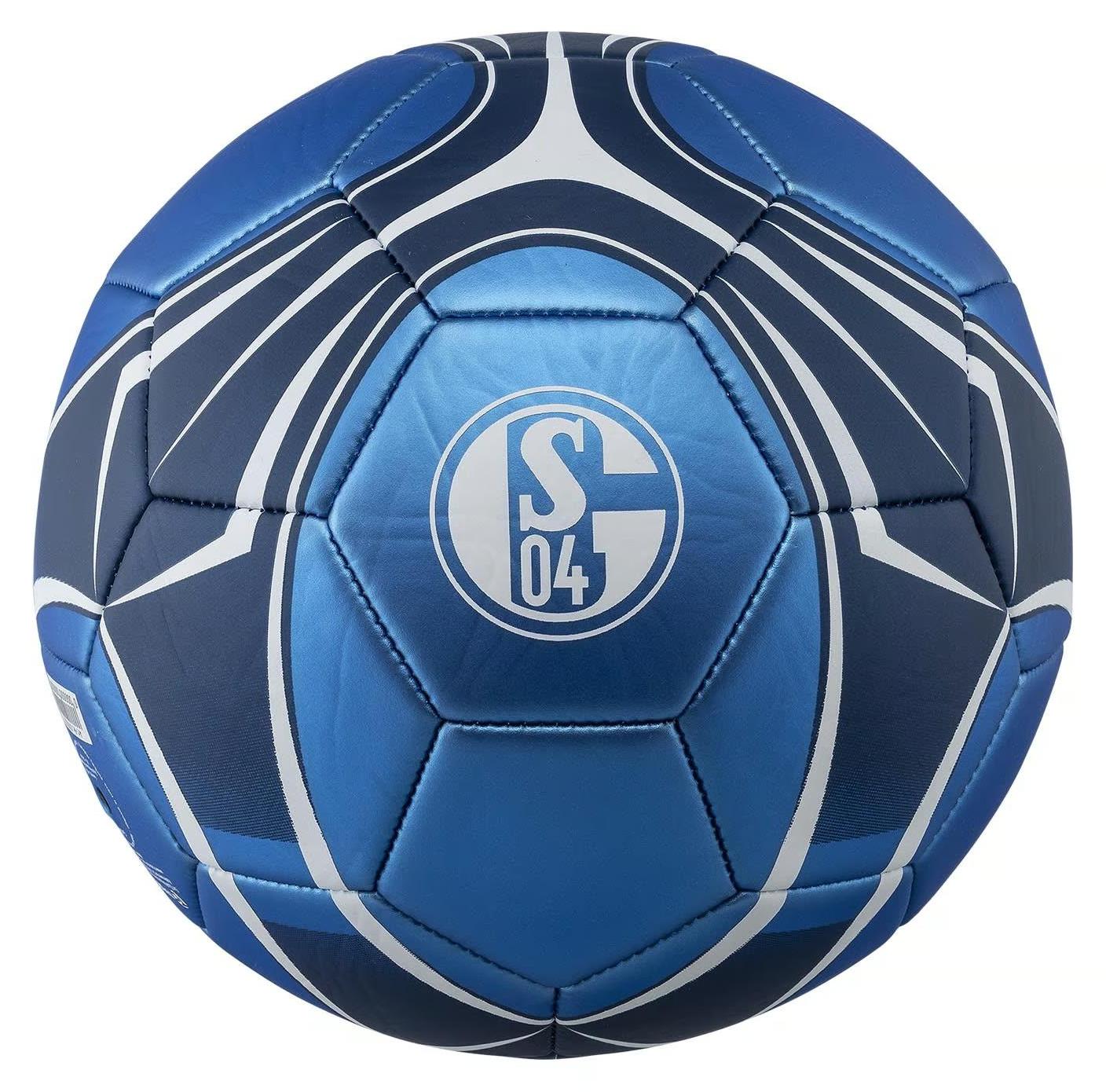 FC Gelsenkirchen-Schalke 04 FC Schalke 04 Ball Metallic Gr. 1 blau, schwarz, weiß STK 26478
