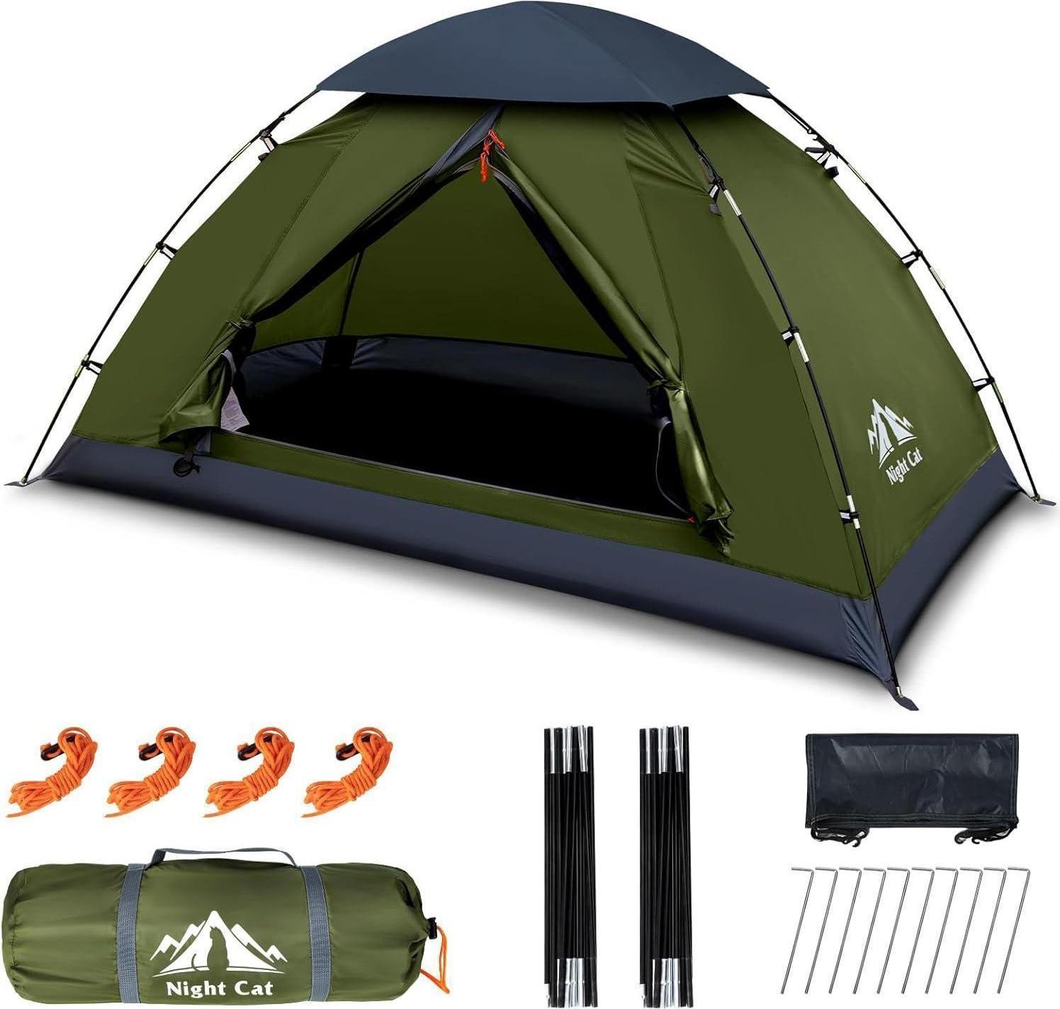 Sonstige Night Cat Campingzelt 1 2 Person leicht wasserdicht einfache Einrichtung