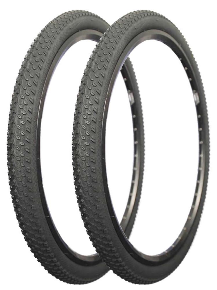 Taylor-Wheels 2x Fahrrad Reifen Satz 26 Zoll 54-559 MTB E-Bike Stollenprofil 26x1,95 schwarz