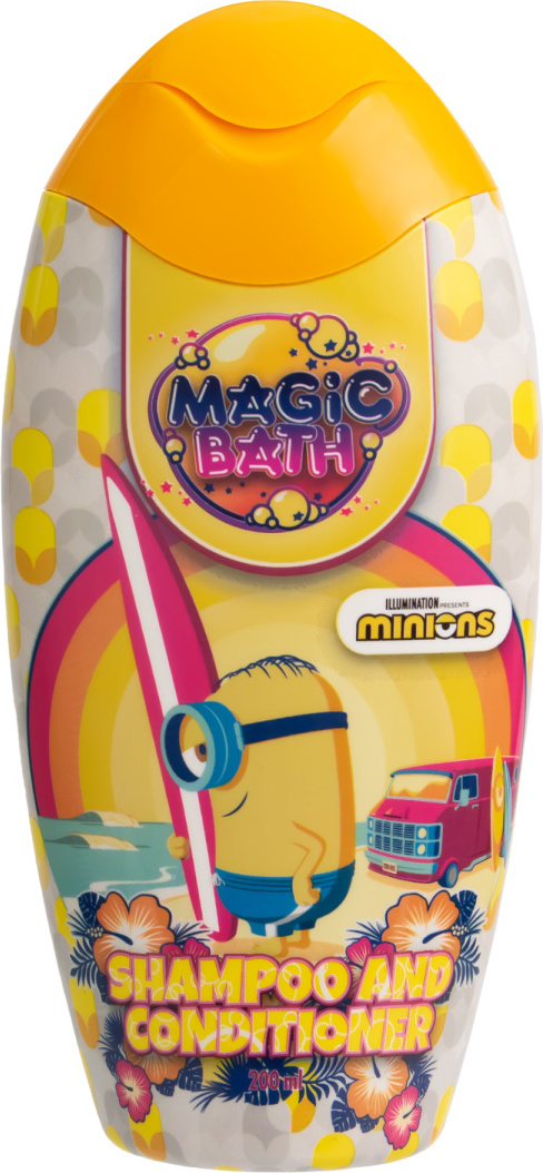 Shampoo und Spülung für Kinderhaare 2in1/ EP Line Magic Bath Minions Shampoo & Spülung (200 ml)