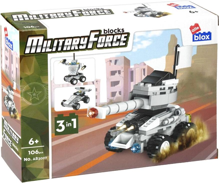 Militaria Bausteine 3in1 94-106el Alleblox - Kampffahrzeug 98el undefiniert