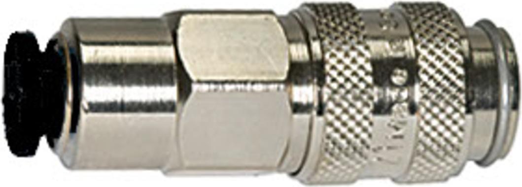 Riegler Schnellverschlusskupplung NW 5, MS vern., push-in Anschluss 6 mm 243.006-N