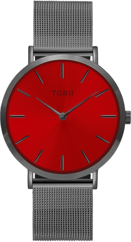 Armbanduhr Damen Herren TORII A38AS.TA Rot Fashion Klassik