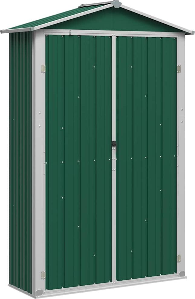 vidaXL Záhradný prístrešok zelený 116x45x175 cm Pozinkovaná oceľ