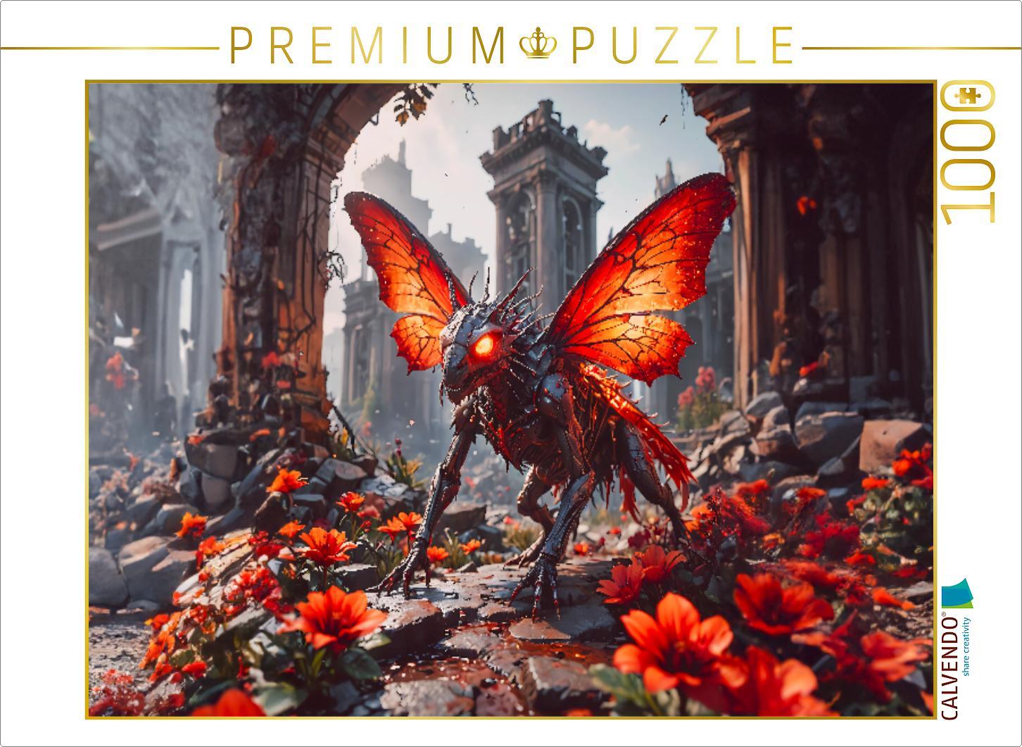CALVENDO Puzzle Ein riesiger mutierter Schmetterling | 1000 Teile Lege-Größe 64x48cm Foto-Puzzle für glückliche Stunden
