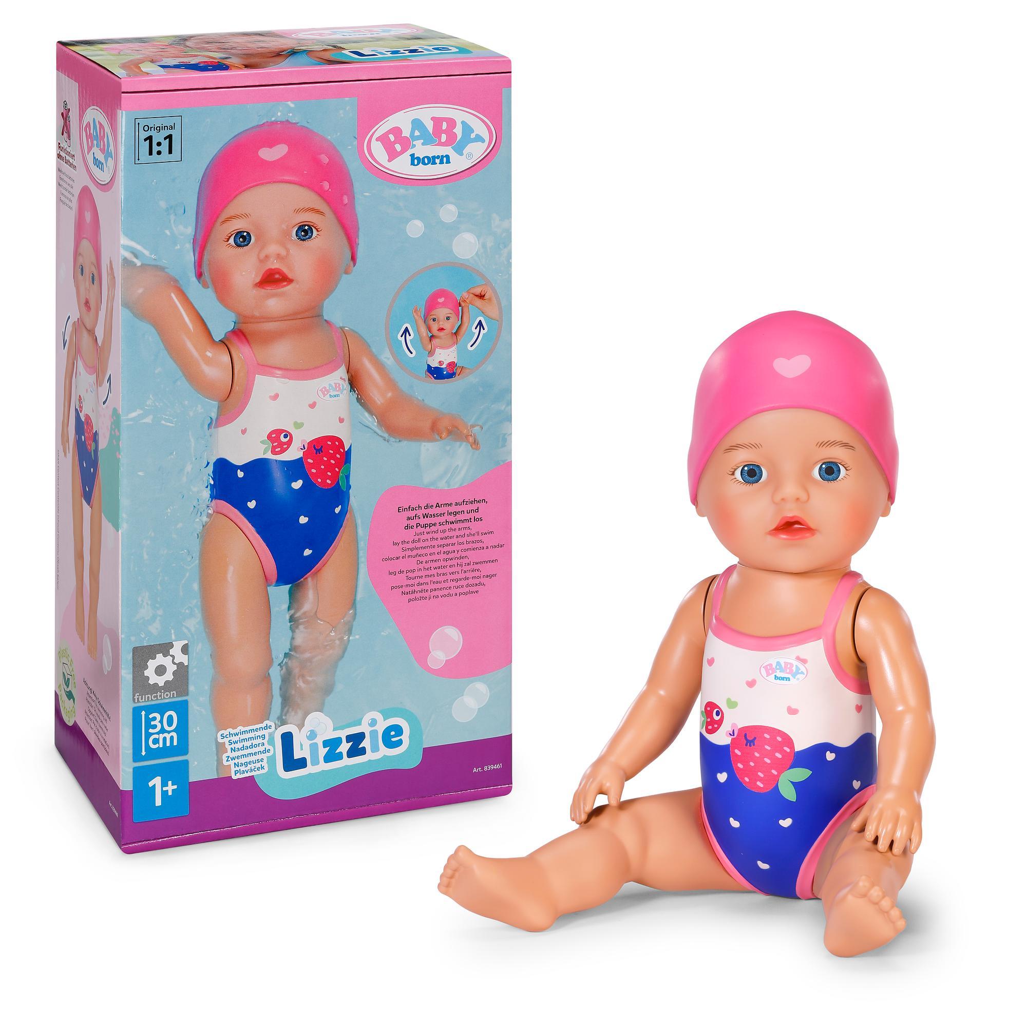 BABY born Schwimmende Lizzie 30 cm, schwimmt ohne Batterien ab 1 Jahr