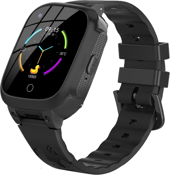 detské hodinky 4G GPS s fotoaparátom a volaním (čierne)