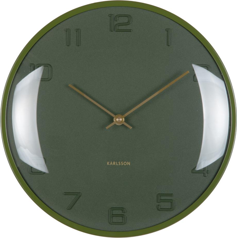 Karlsson - Fuerte Dome Wanduhr - Luxusgrün - Ø30,5cm KA6084DG