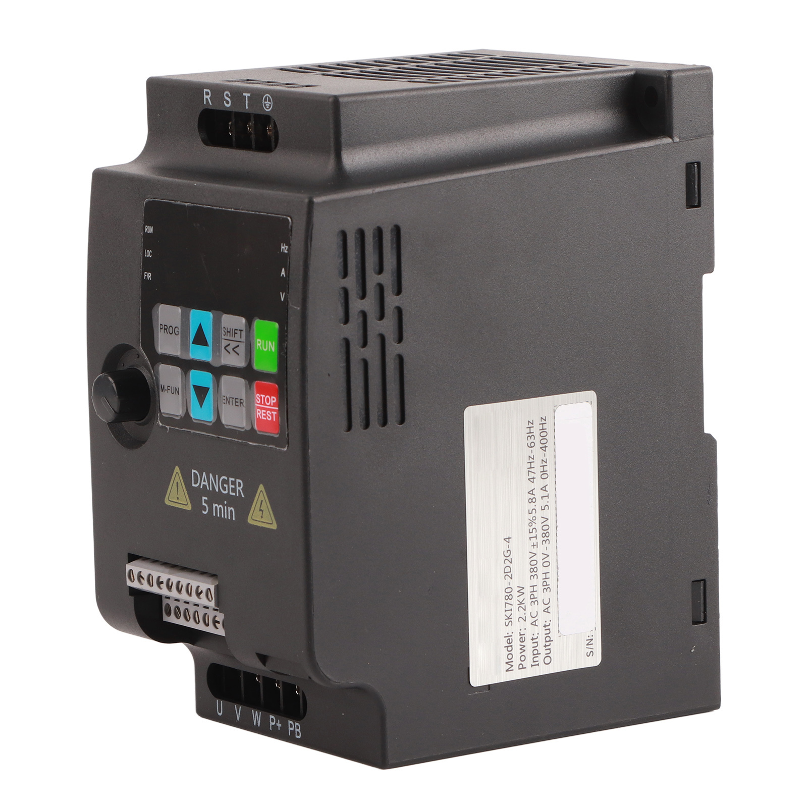 Cocosity Frequenzumrichter,VFD,Antrieb mit variabler Frequenz,Frequenzumrichter,Antrieb mit variabler Geschwindigkeit,Motor VFD SKI780-2D2G-4