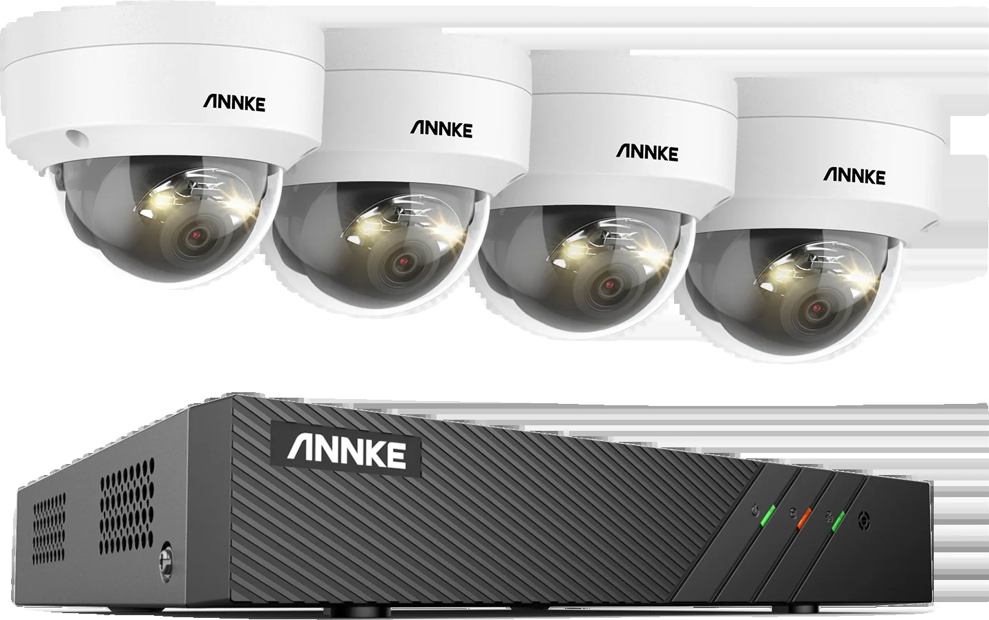 Bezpečnostný kamerový systém IP, inteligentný s dvojitým osvetlením, 6MP HD kvalita, 8CH 4dielne súpravy I51EN, 4T