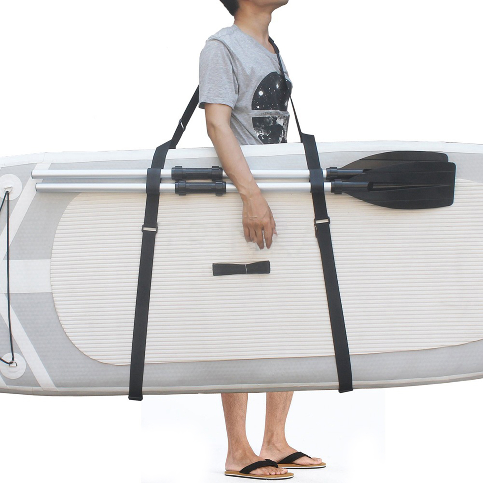 Hameb Verstellbarer Surfbrettgurt Hochfester Nylon-Surfbrett-Tragegurt Mit Schnallen Zum Surfen 2564738